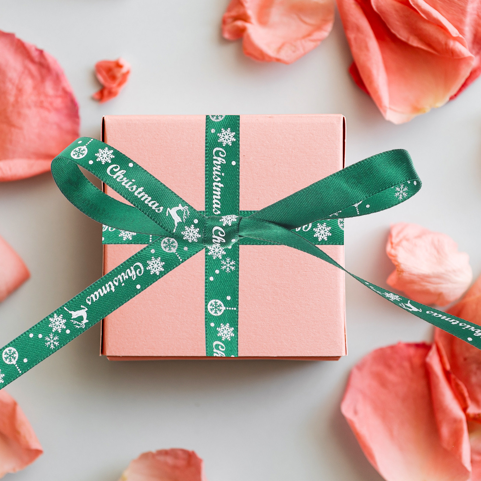 Ribbon Bow Gift - 5 Rolls Christmas Decorative Ribbon Gift