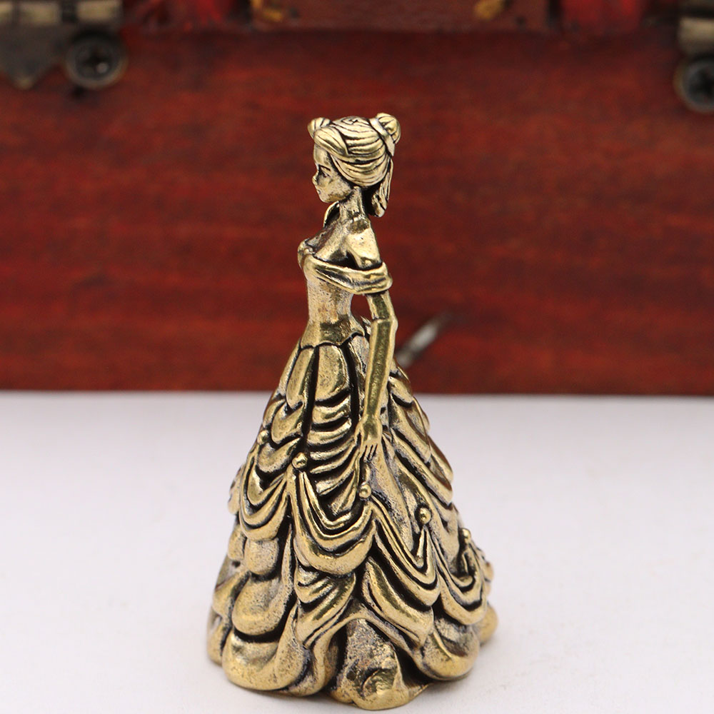 Nutcracker Figurine - Brass Dress Princess Small Statue Desktop