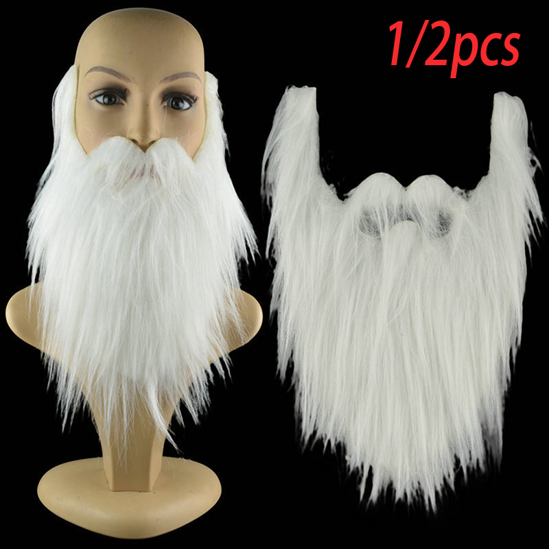 Elf Costume Christmas - Simulated Artificial Fake Beard Long Fluff