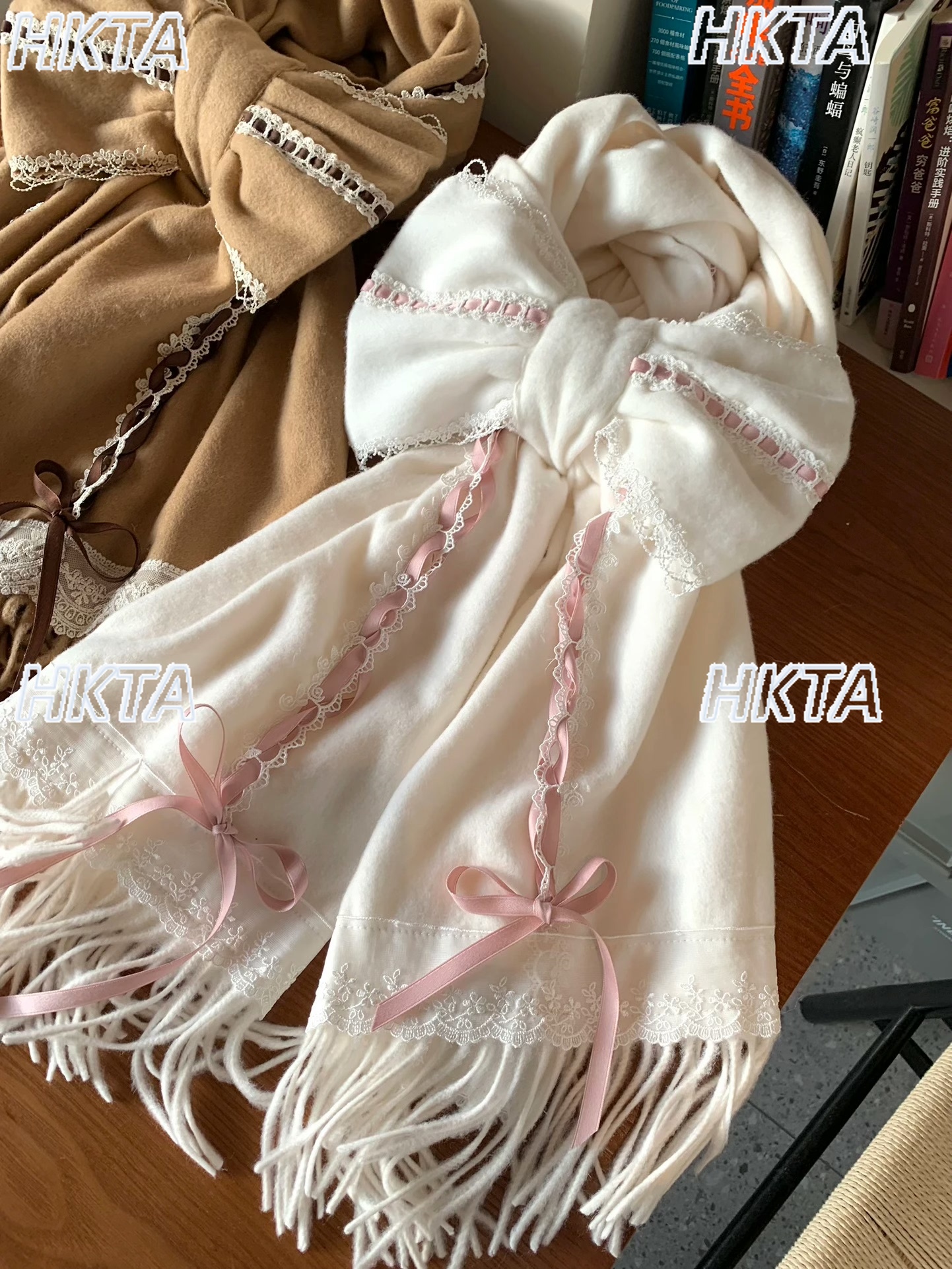 Ribbon Bow Gift - Cute Retro Ribbon Scarves Women Warm