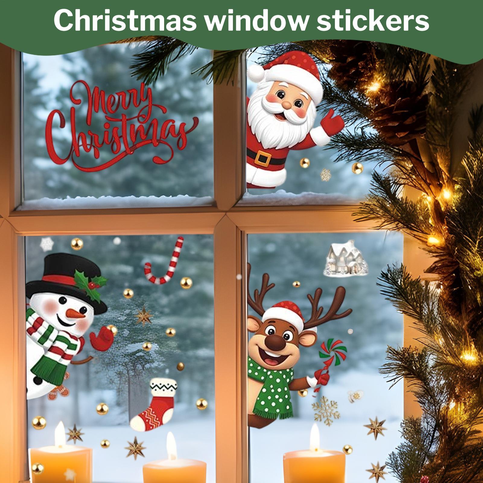 Christmas Window Decorations H - Snowflake Window Decal のレビューと価格