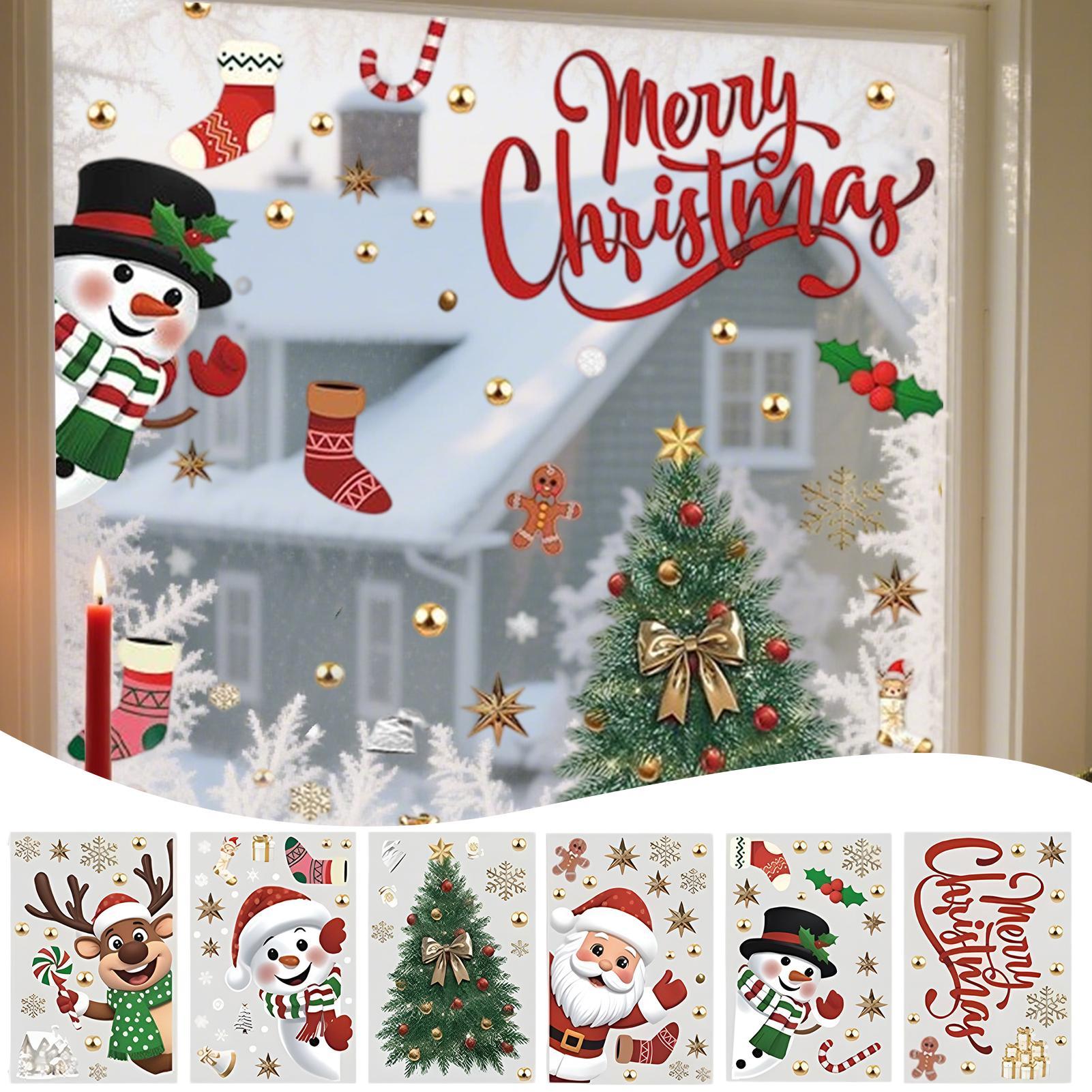 Christmas Window Decorations H - Snowflake Window Decal のレビューと価格