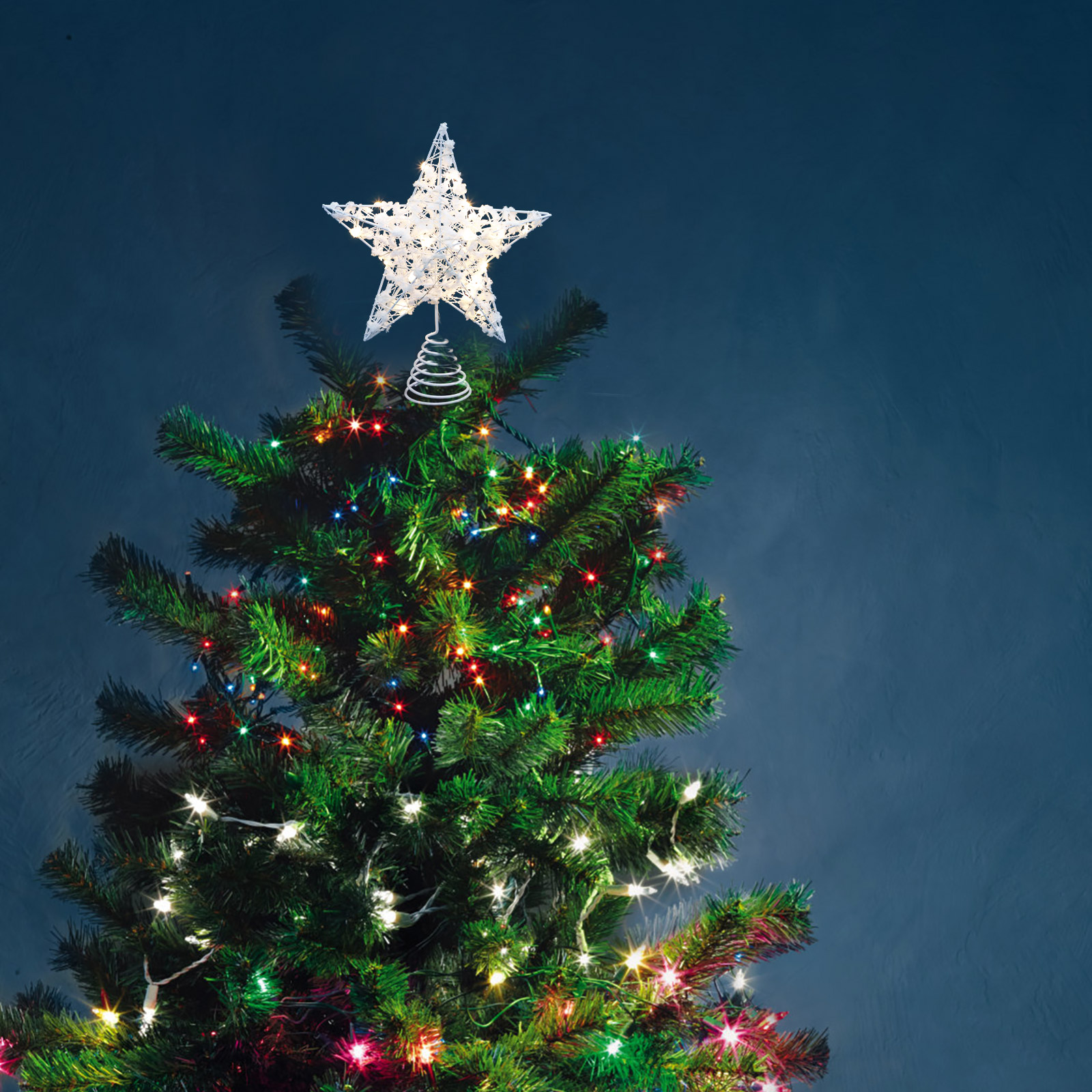 1Pcs Christmas Tree Star Lamp  - Star Tree Topper のレビューと価格