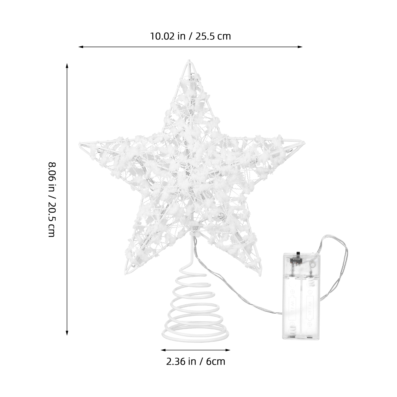1Pcs Christmas Tree Star Lamp  - Star Tree Topper のレビューと価格