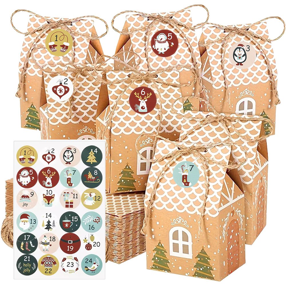 24pcs/Sets Christmas Advent Ca - Advent Calendar Gift のレビューと価格