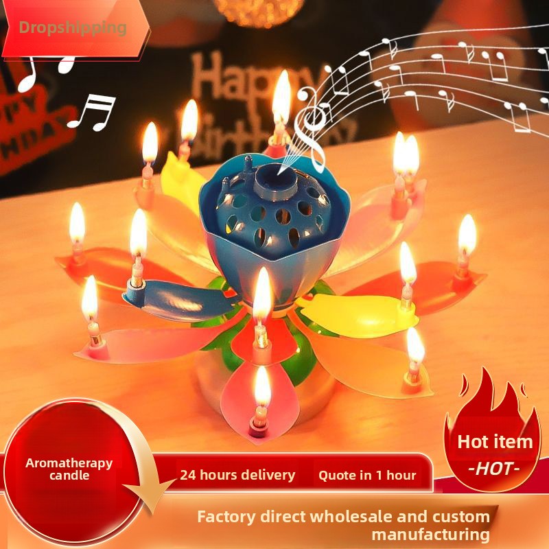 Romantic Happy Birthday Musica - Holiday Candle Set のレビューと価格