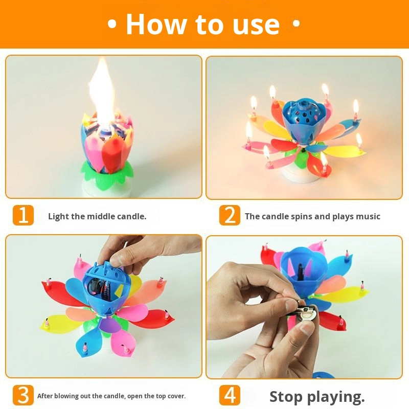 Romantic Happy Birthday Musica - Holiday Candle Set のレビューと価格