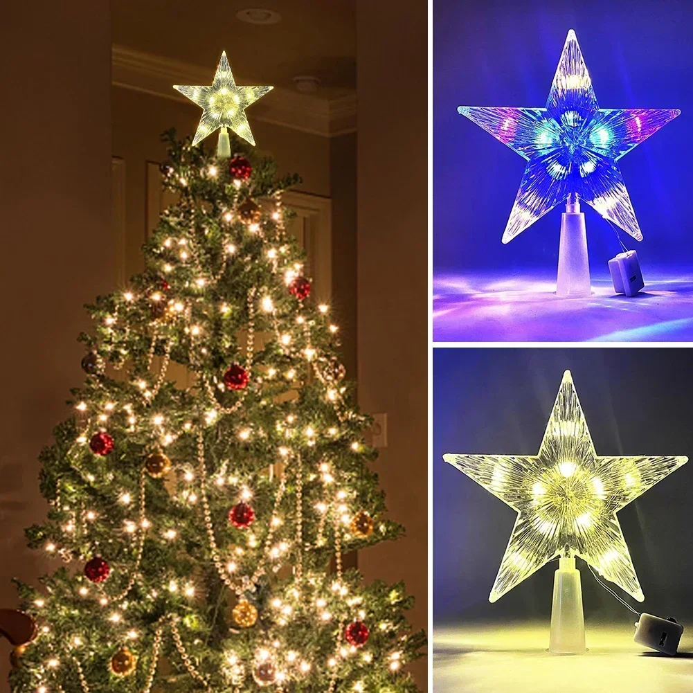 15CM LED Christmas Tree Orname - Star Tree Topper のレビューと価格