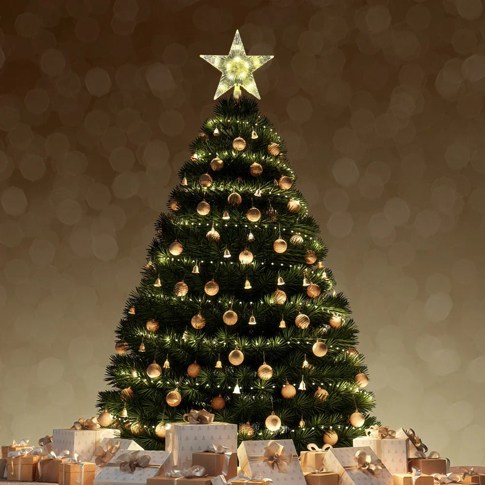 15CM LED Christmas Tree Orname - Star Tree Topper のレビューと価格