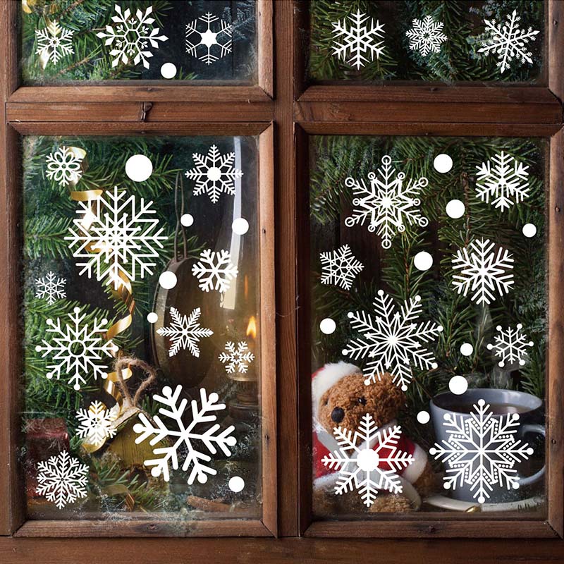 4/6 Sheet Snowflake Window Sti - Snowflake Window Decal のレビューと価格