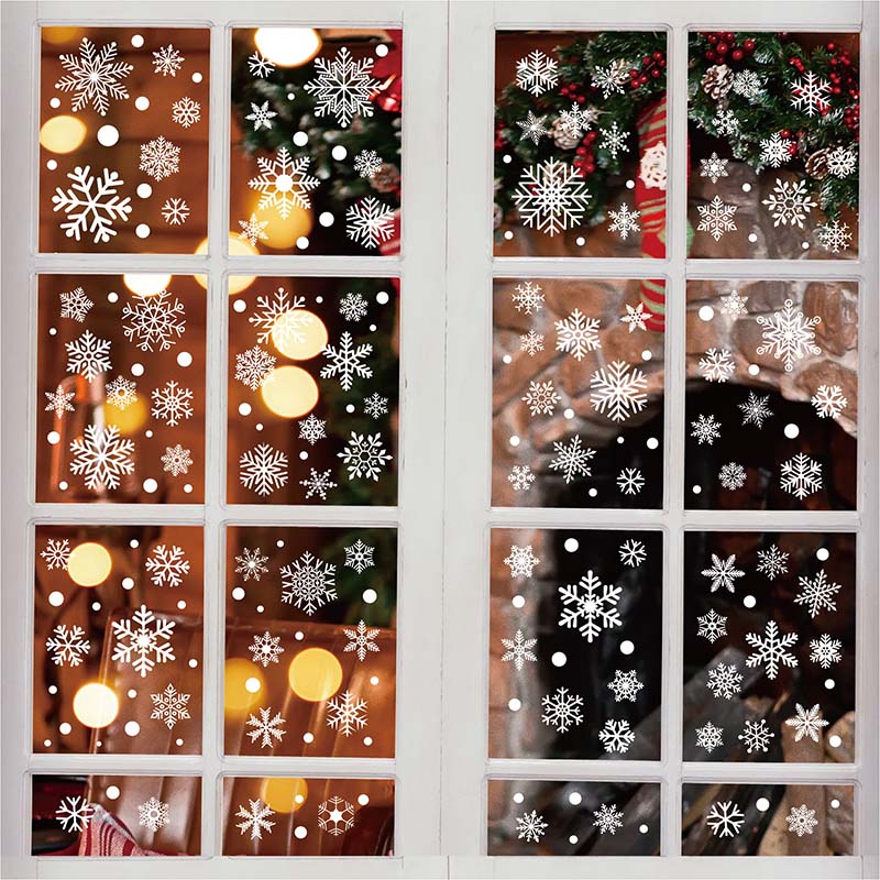 4/6 Sheet Snowflake Window Sti - Snowflake Window Decal のレビューと価格