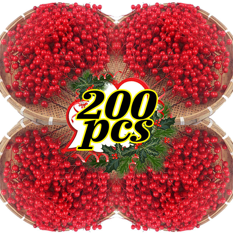 200/10pcs Christmas Artificial - Christmas Wreath Fake のレビューと価格