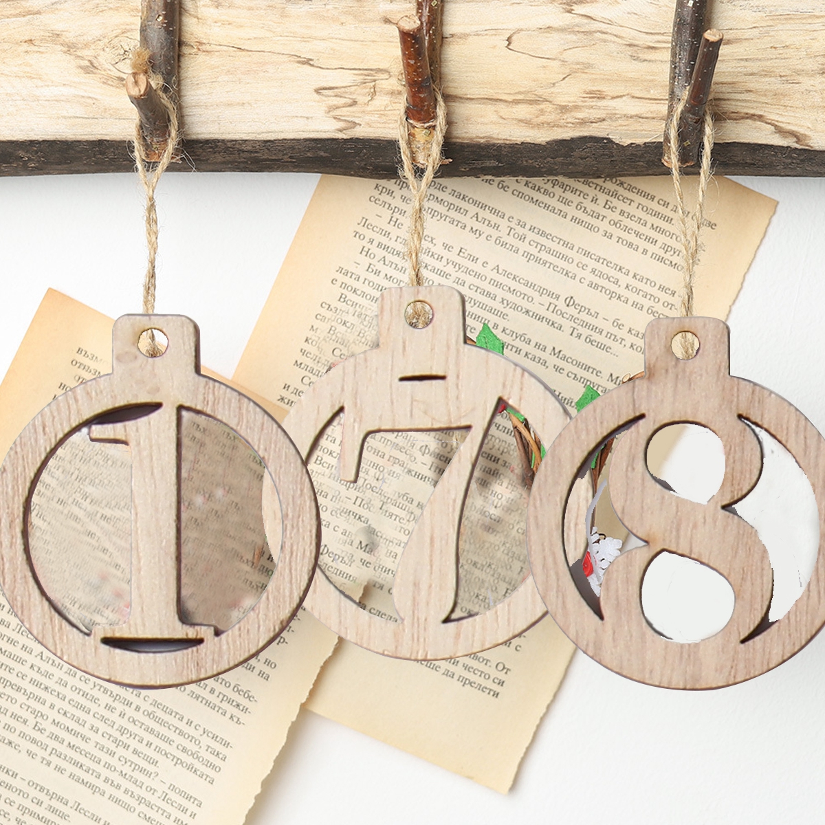 Number 1-25 Digital Wooden Chr - Advent Calendar Gift のレビューと価格