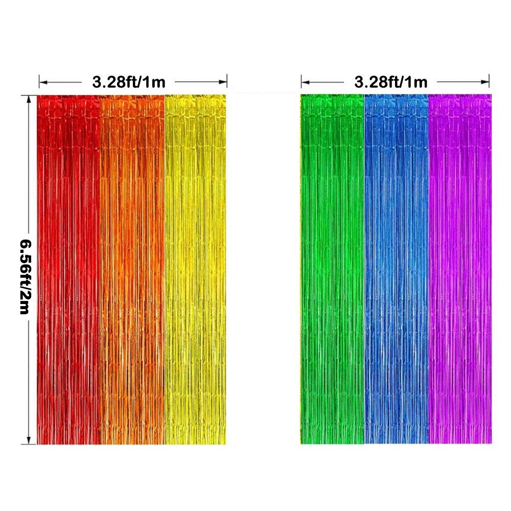 Party Backdrop Fringe Tinsel C - Tinsel Garland Decoration のレビューと価格