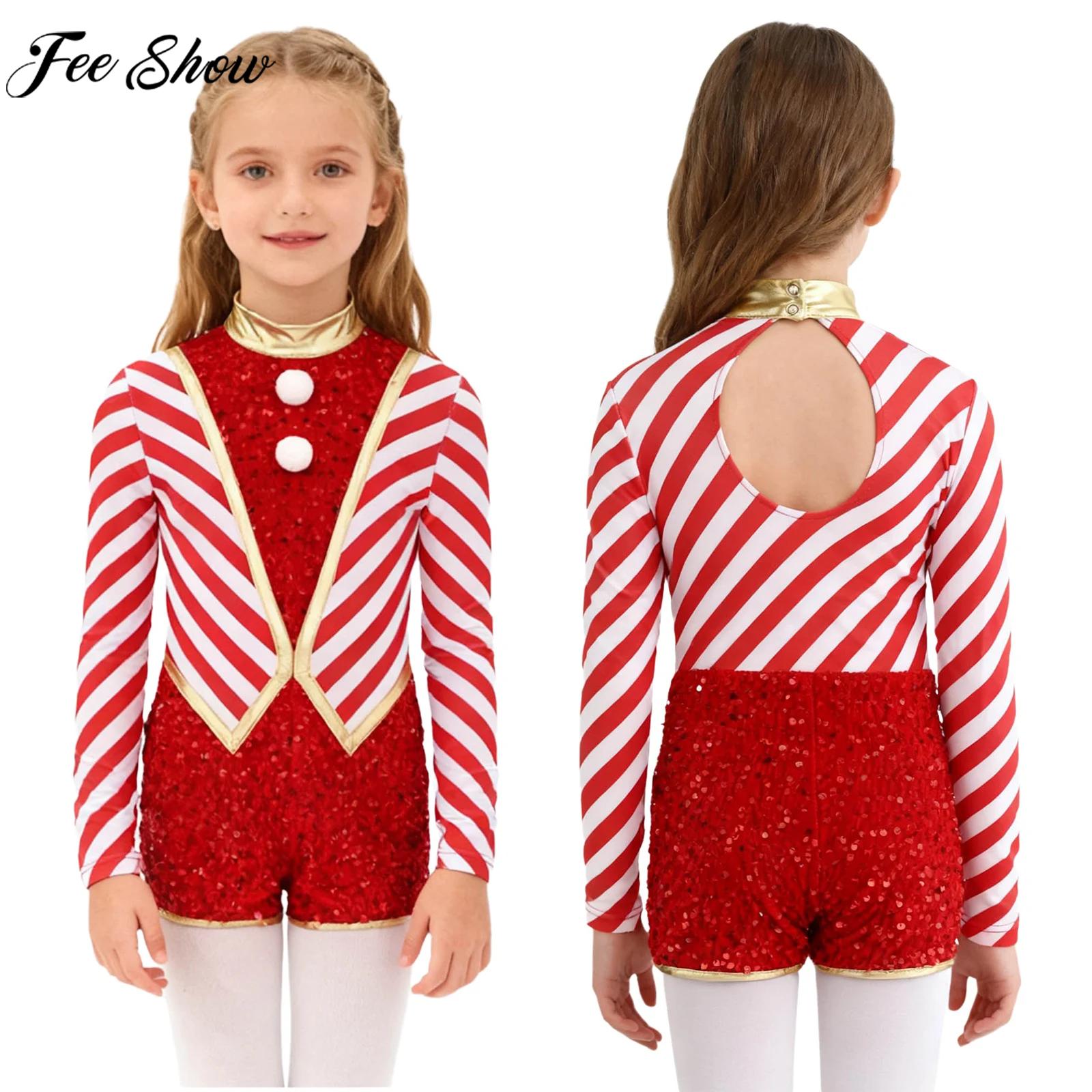 Kids Girls Long Sleeve Sequin  - Elf Costume Christmas のレビューと価格