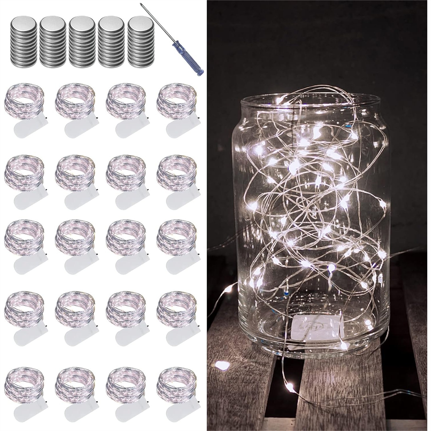 20 Pack Fairy Lights Battery O - Led Fairy String Lights のレビューと価格