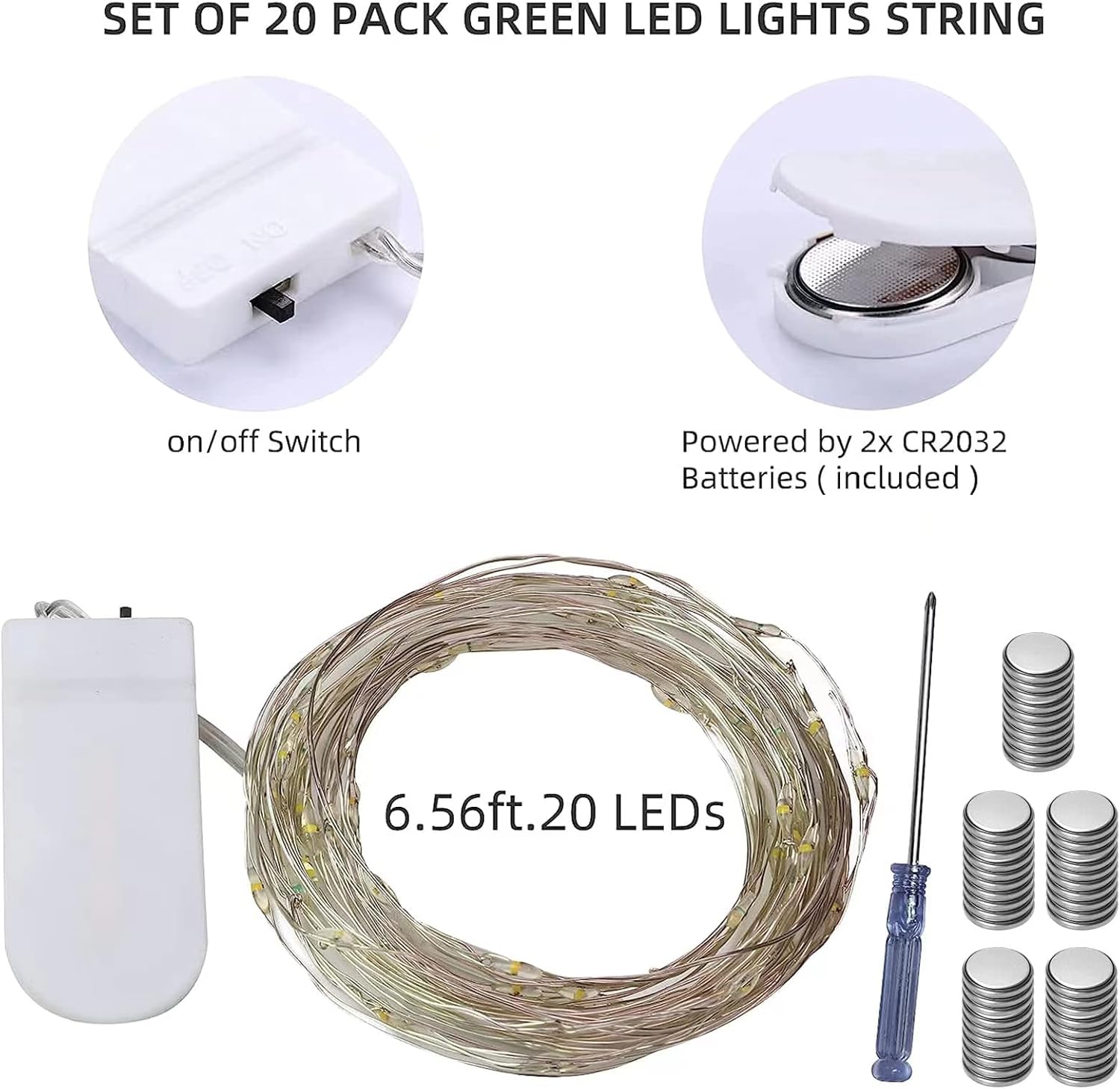 20 Pack Fairy Lights Battery O - Led Fairy String Lights のレビューと価格