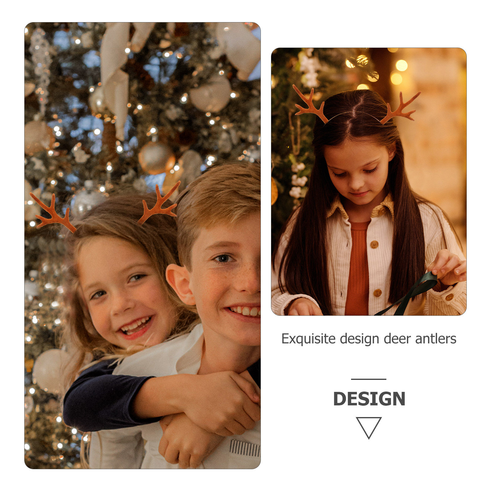 1Pair Reindeer Antlers Christm - Reindeer Antlers Headband のレビューと価格