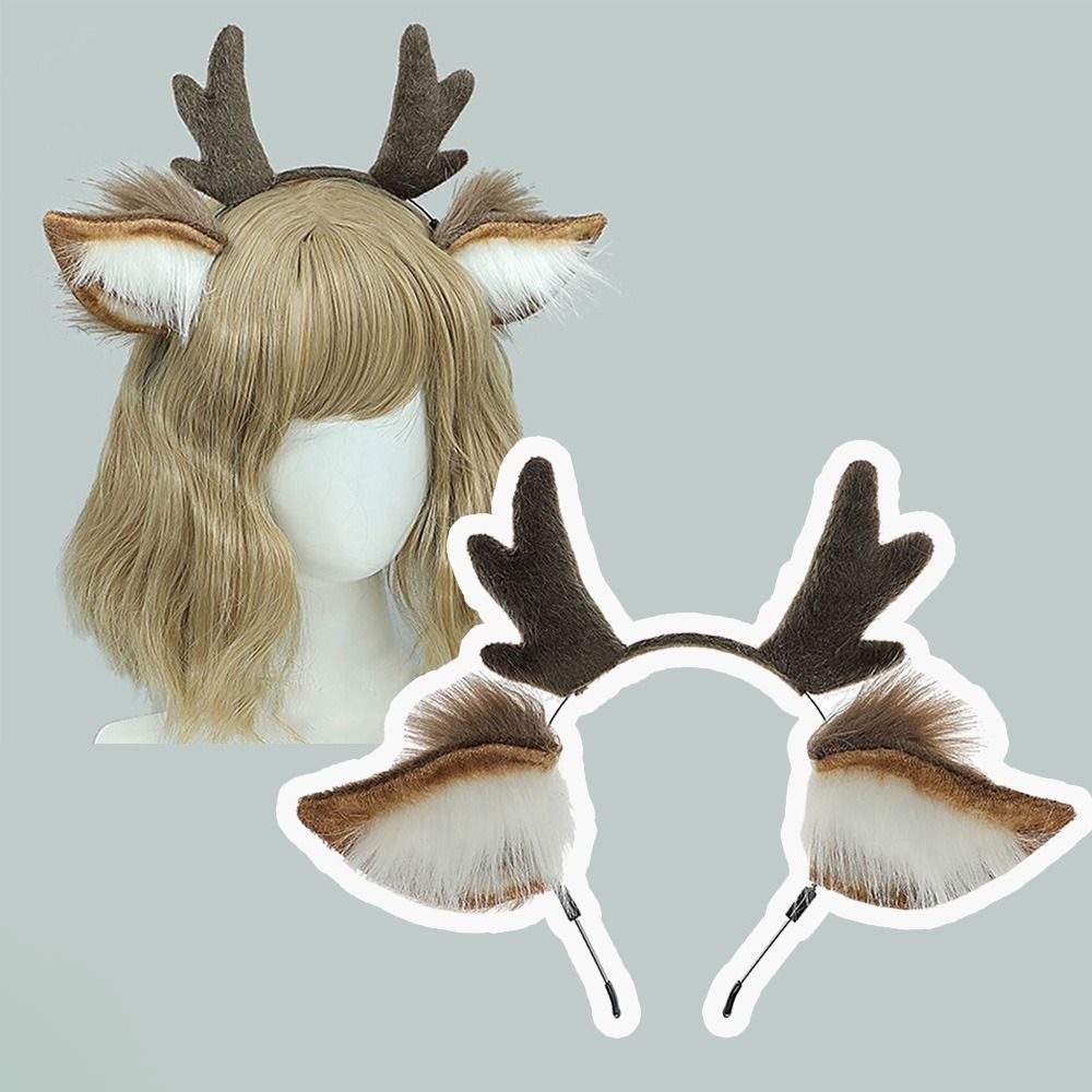 Unisex Deer Ears Reindeer Antl - Reindeer Antlers Headband のレビューと価格