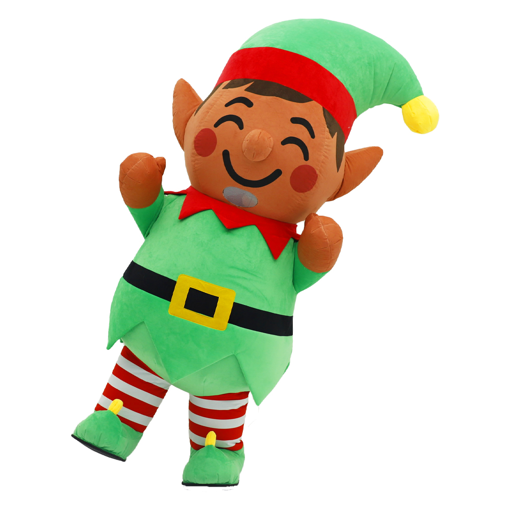 Inflatable Christmas Elf Plush - Elf Costume Christmas のレビューと価格