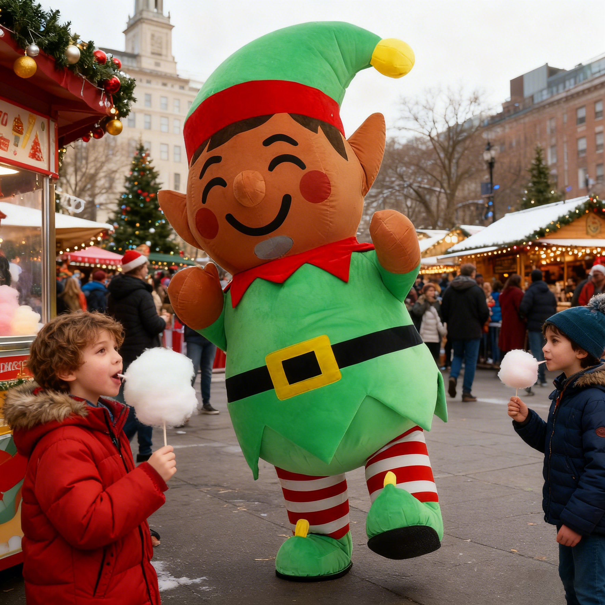 Inflatable Christmas Elf Plush - Elf Costume Christmas のレビューと価格