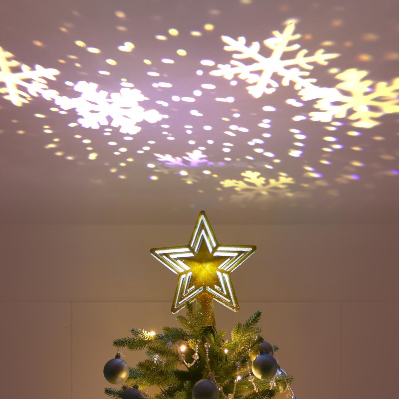 LED Projection Tree Topper Sta - Star Tree Topper のレビューと価格