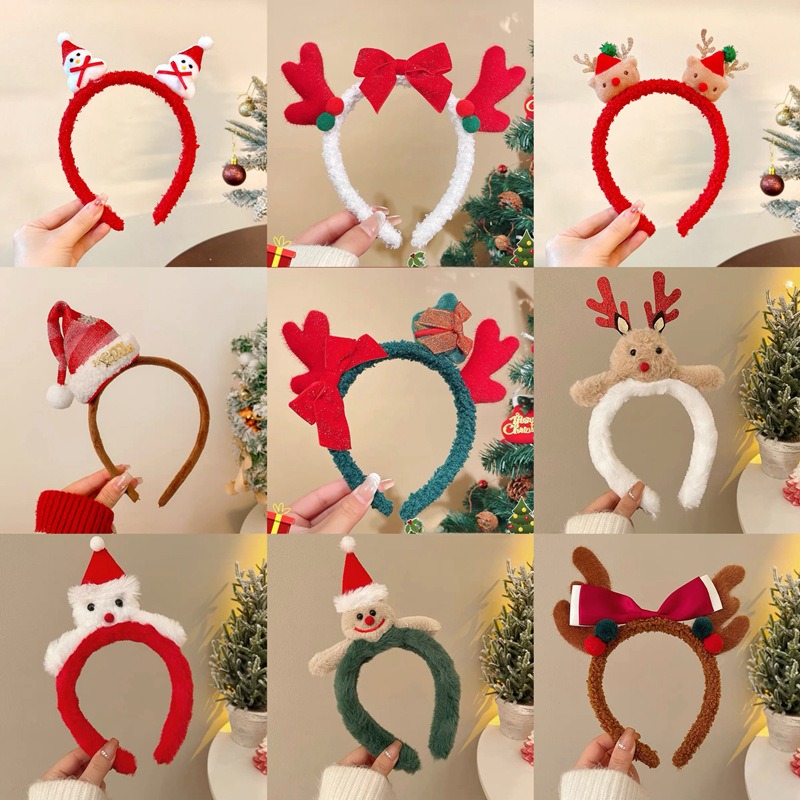 Christmas Santa Cute Bear Plus - Reindeer Antlers Headband のレビューと価格