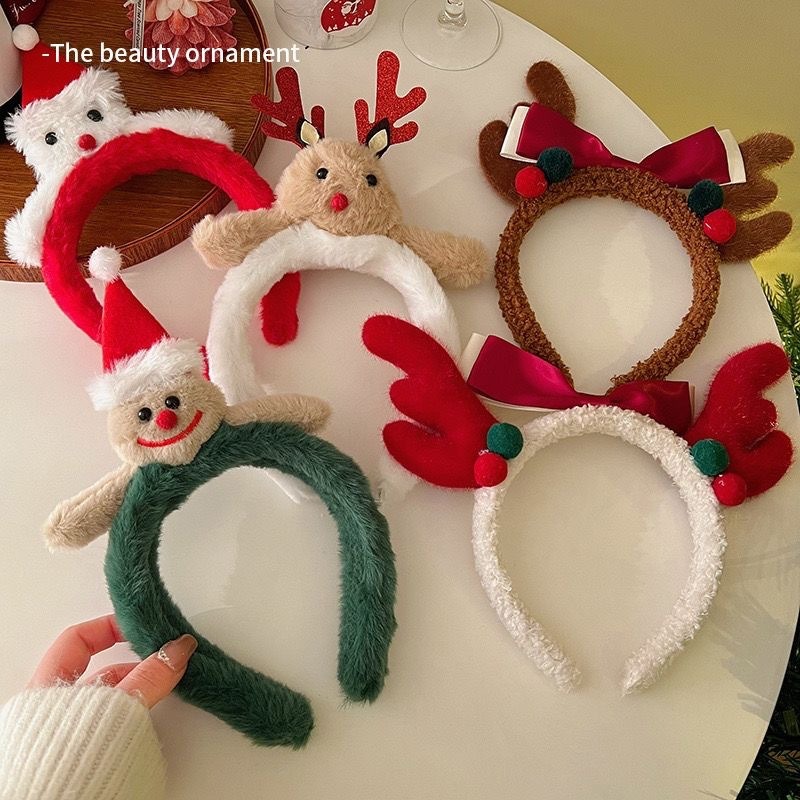 Christmas Santa Cute Bear Plus - Reindeer Antlers Headband のレビューと価格