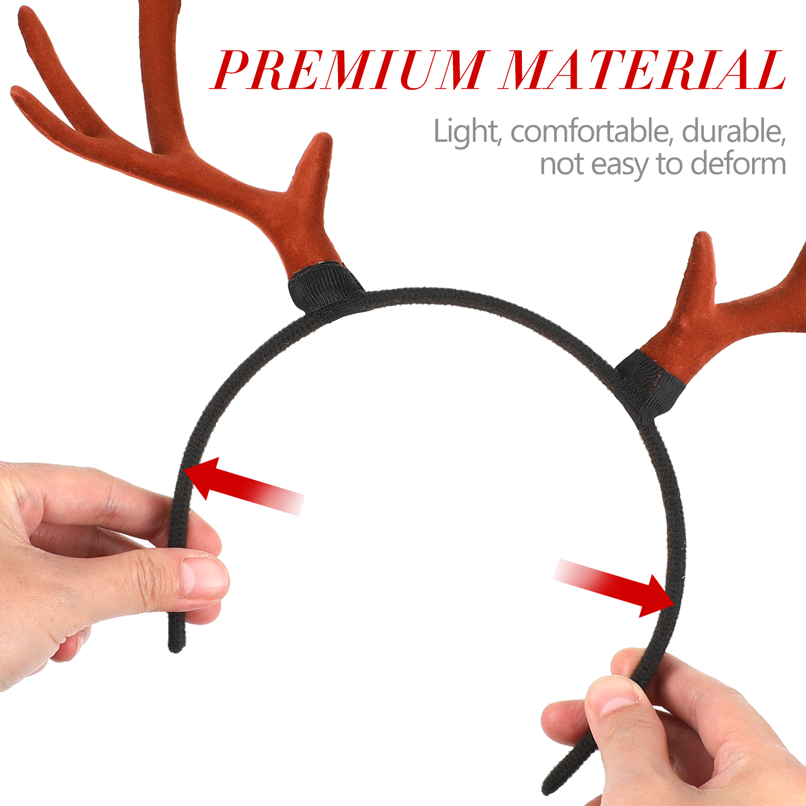 1pc Lovely Christmas Antler Ha - Reindeer Antlers Headband のレビューと価格