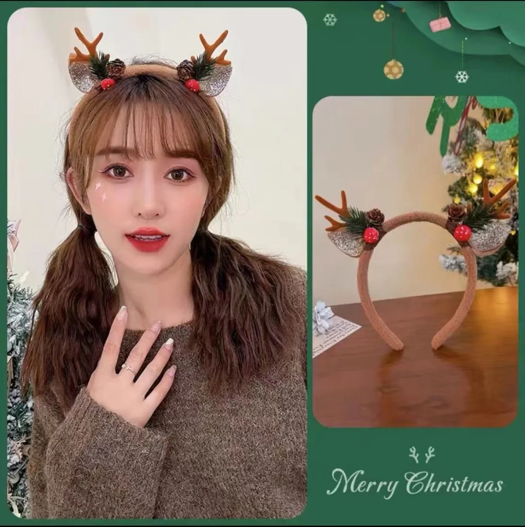 Christmas Headband Reindeer An - Reindeer Antlers Headband のレビューと価格