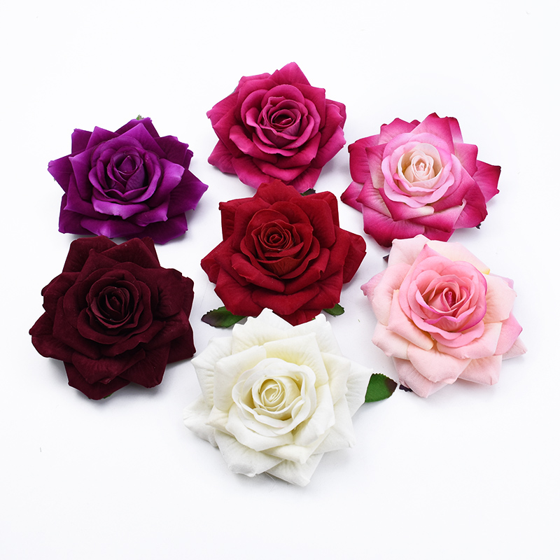 50PCS 10CM Big Roses Artificia - Christmas Wreath Fake のレビューと価格