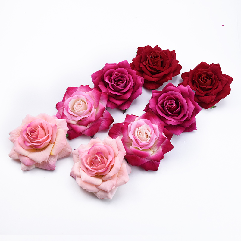 50PCS 10CM Big Roses Artificia - Christmas Wreath Fake のレビューと価格