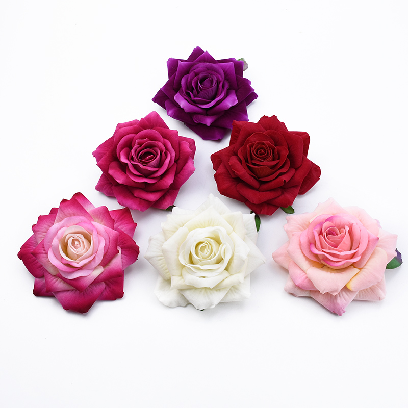 50PCS 10CM Big Roses Artificia - Christmas Wreath Fake のレビューと価格