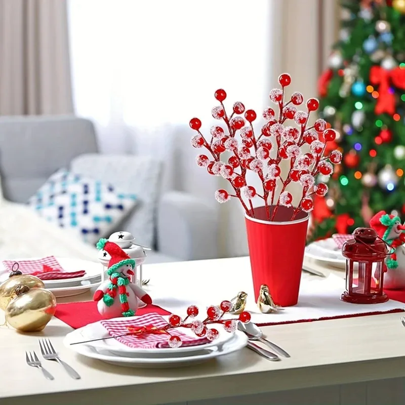 10-200PCS Artificial Red Berry - Christmas Tree Artificial のレビューと価格