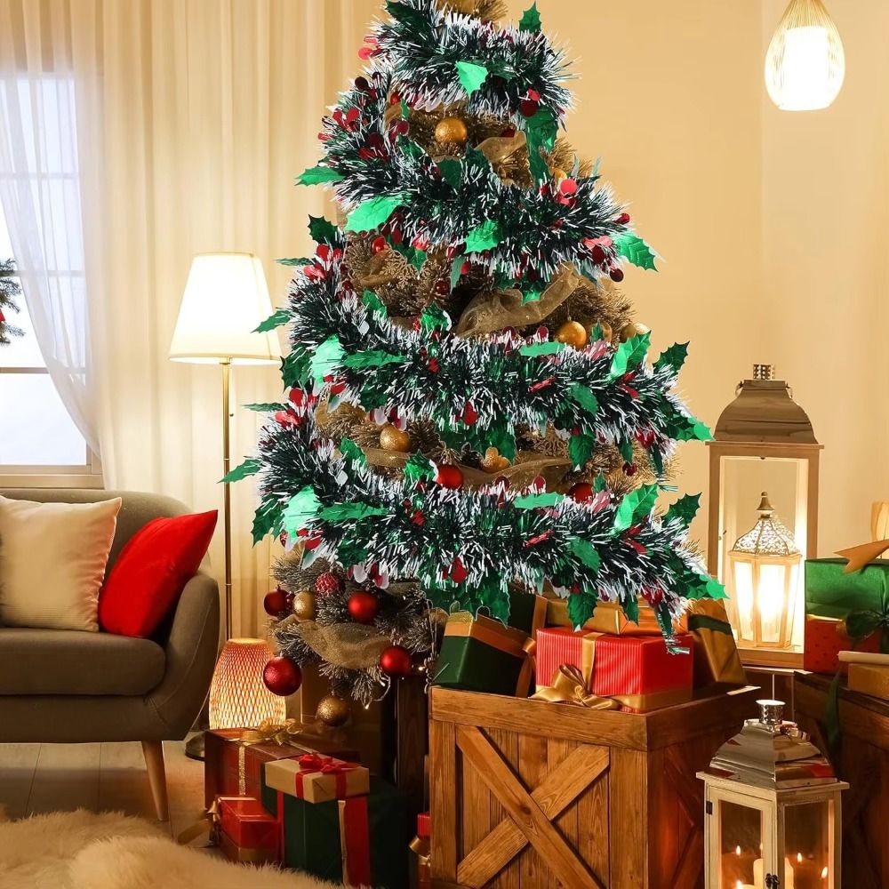 2PCS Reusable 2M Christmas Gar - Tinsel Garland Decoration のレビューと価格