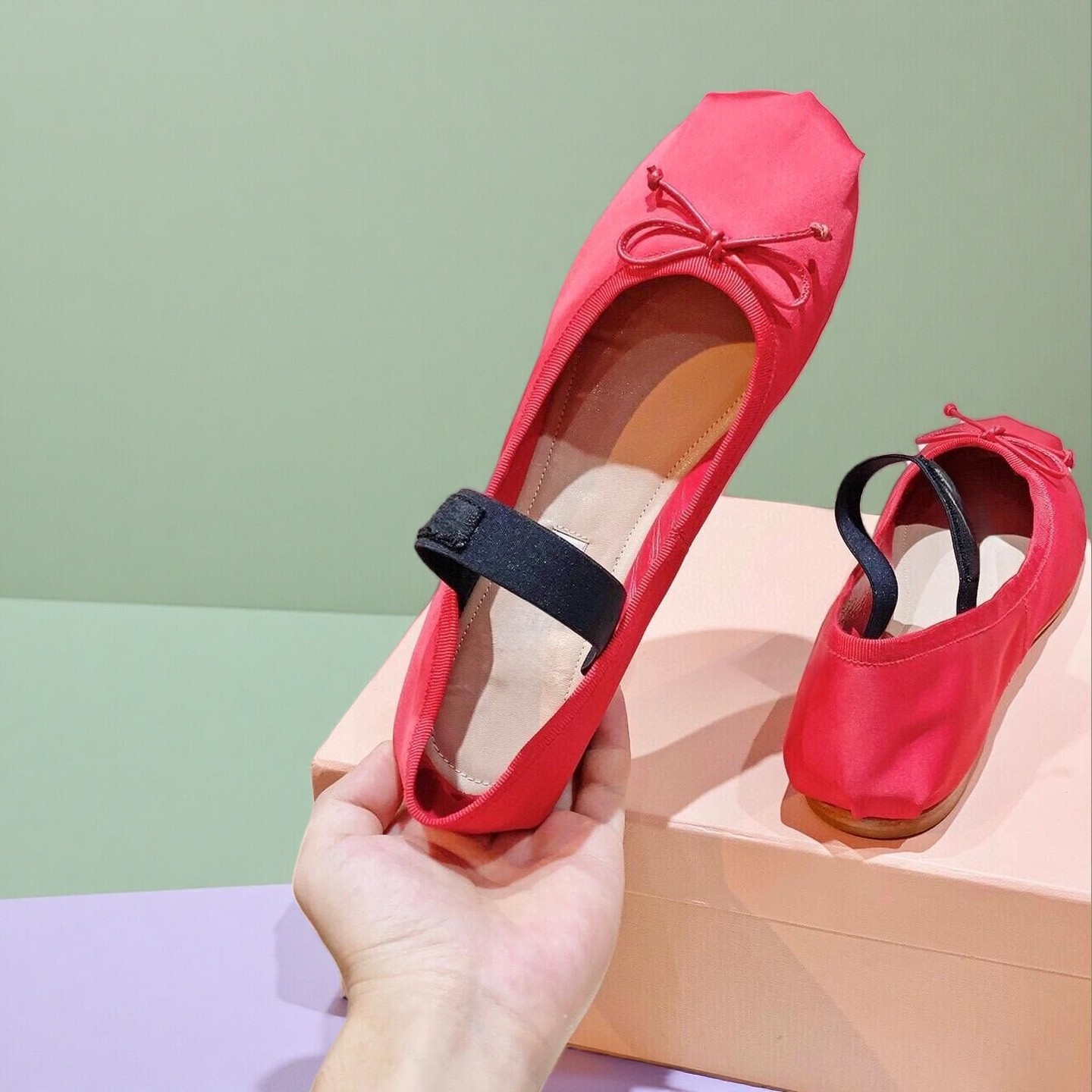 26SS Luxury Ballet Flats, Wome - Ribbon Bow Gift のレビューと価格
