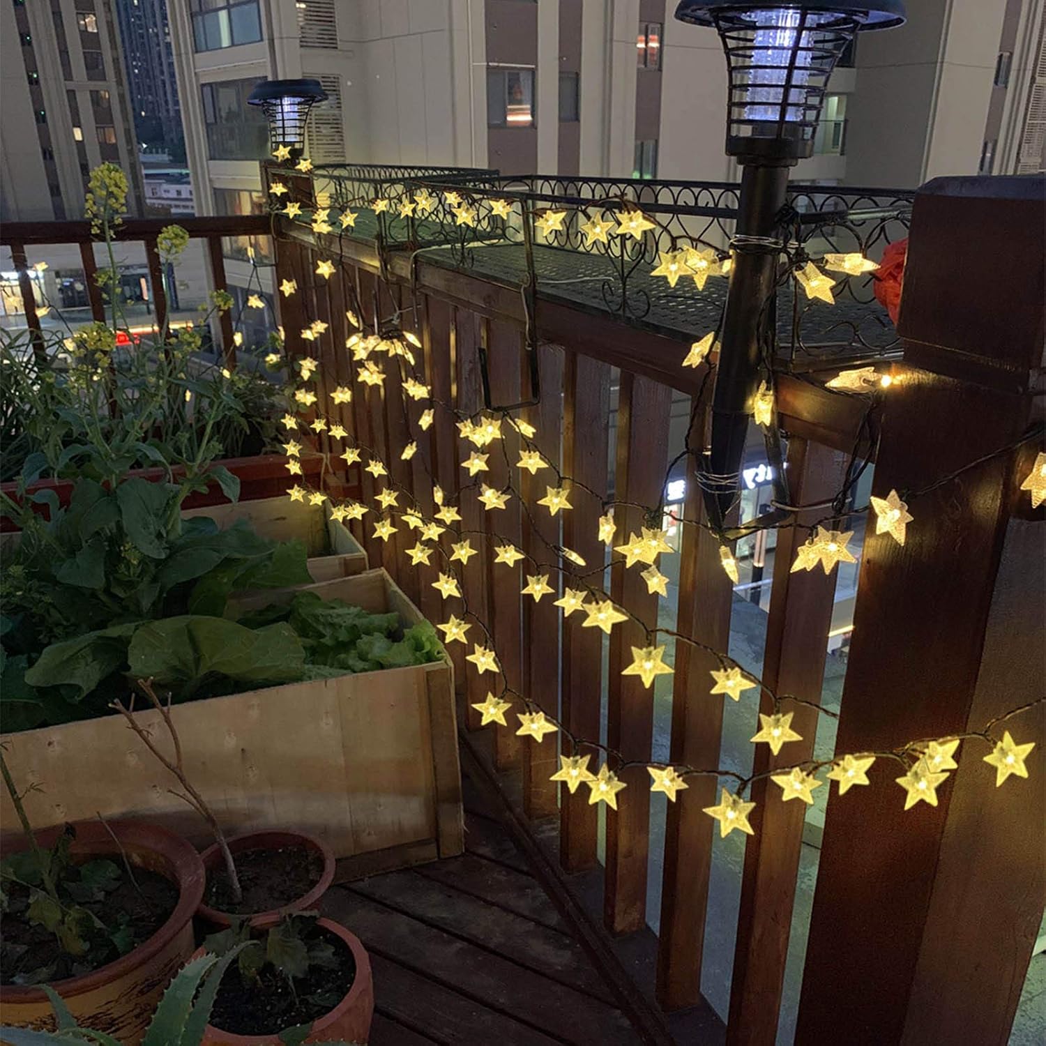 50ft 120 LED Solar Star Fairy  - Led Fairy String Lights のレビューと価格