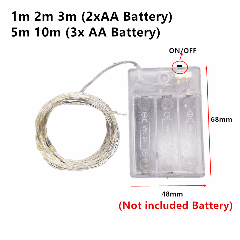 10M 5M 3M 2M Copper Wire LED T - Led Fairy String Lights のレビューと価格