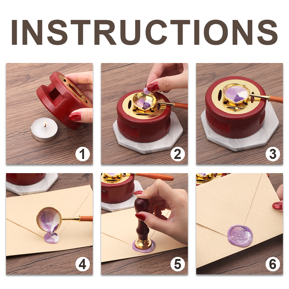 Vintage Wax Sealing Box Set Be - Gift Box Wrap Set のレビューと価格