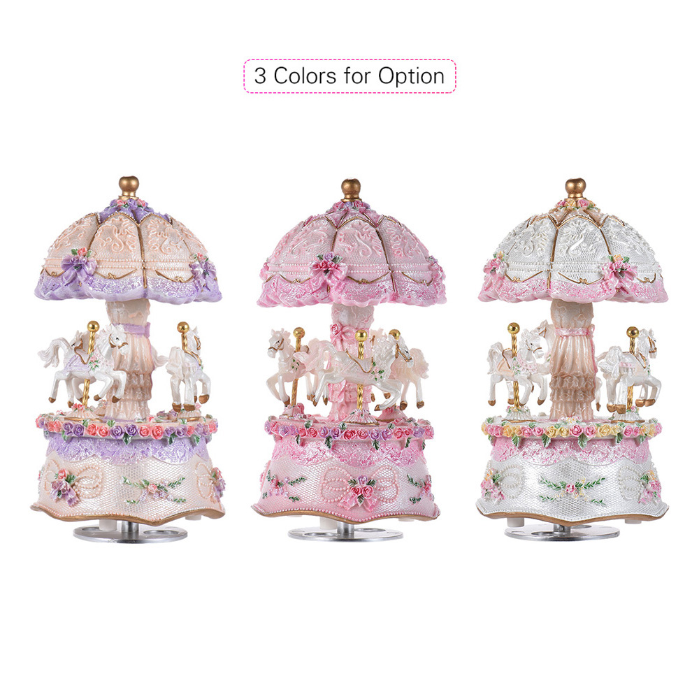 Luxury Dream 3-Horse Rotating  - Snow Globe Musical のレビューと価格
