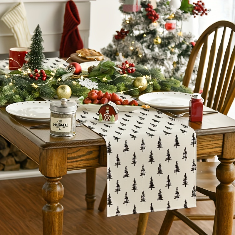 Simple Christmas Tree Table Ru - Christmas Table Runner のレビューと価格