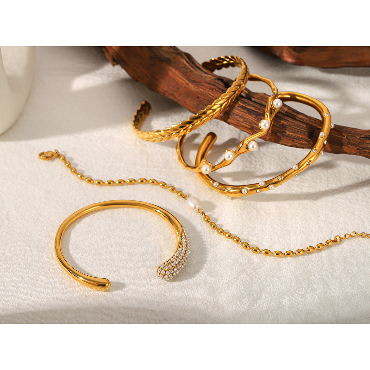 18K Gold Plated Stainless Stee - Gift Box Wrap Set のレビューと価格
