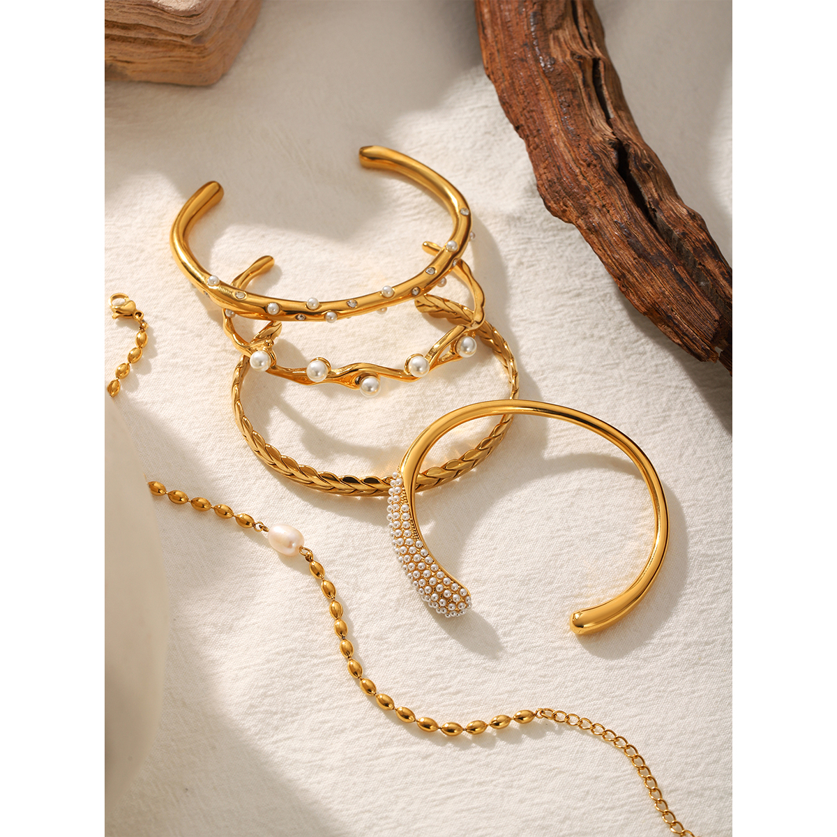 18K Gold Plated Stainless Stee - Gift Box Wrap Set のレビューと価格