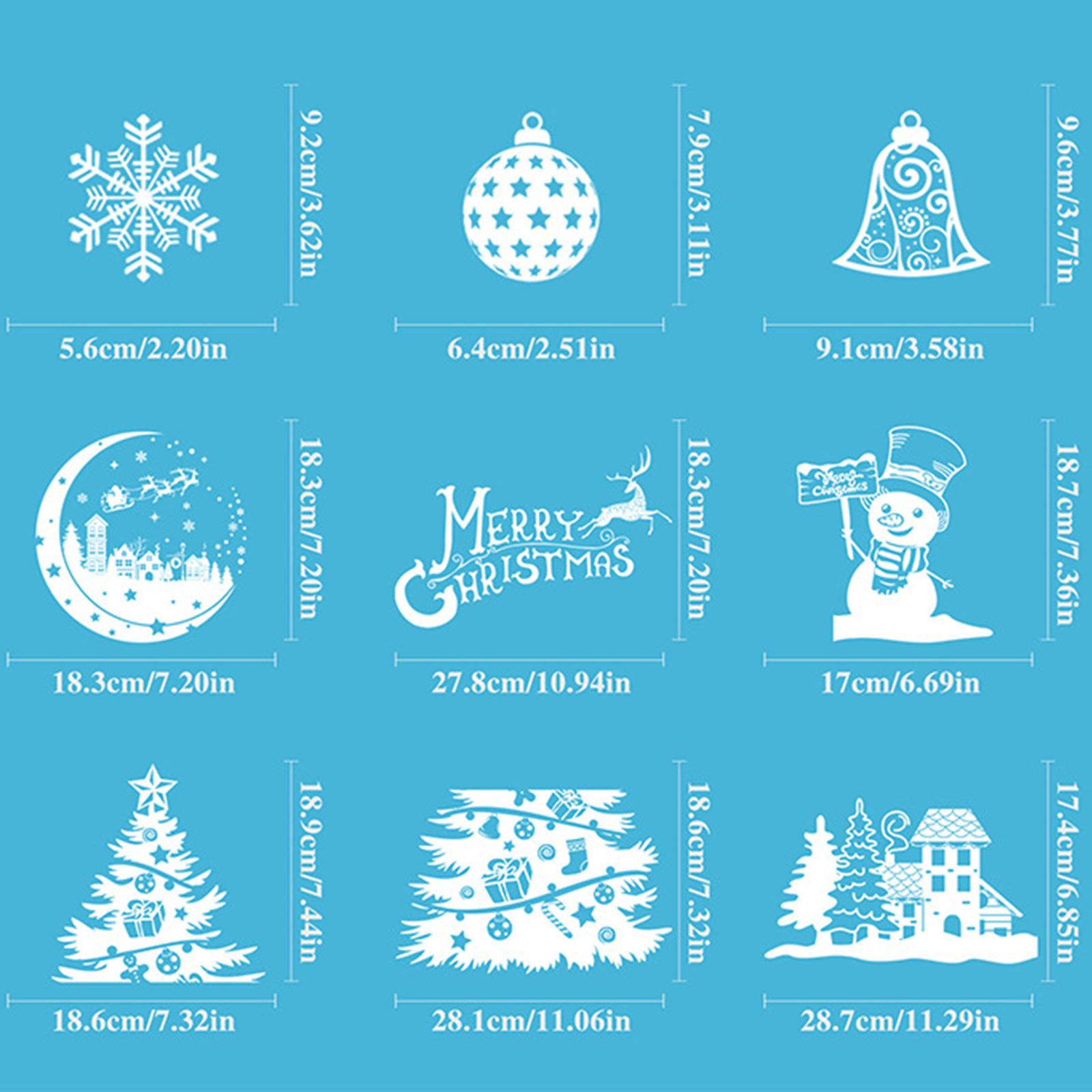 Christmas Decoration Window St - Snowflake Window Decal のレビューと価格