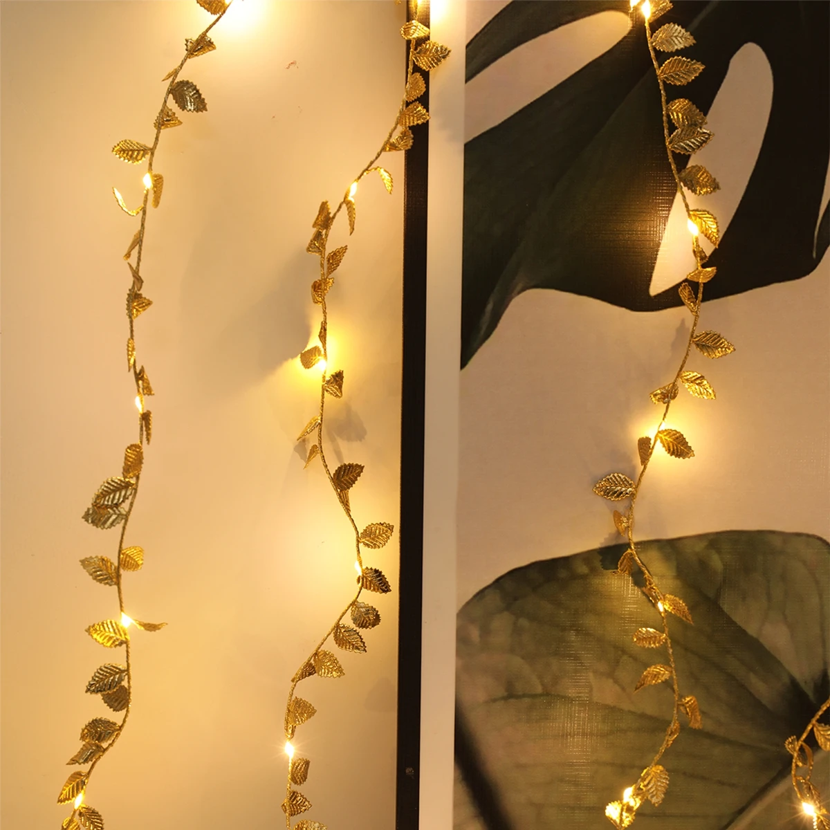 LED Golden Leaves String Light - Led Fairy String Lights のレビューと価格