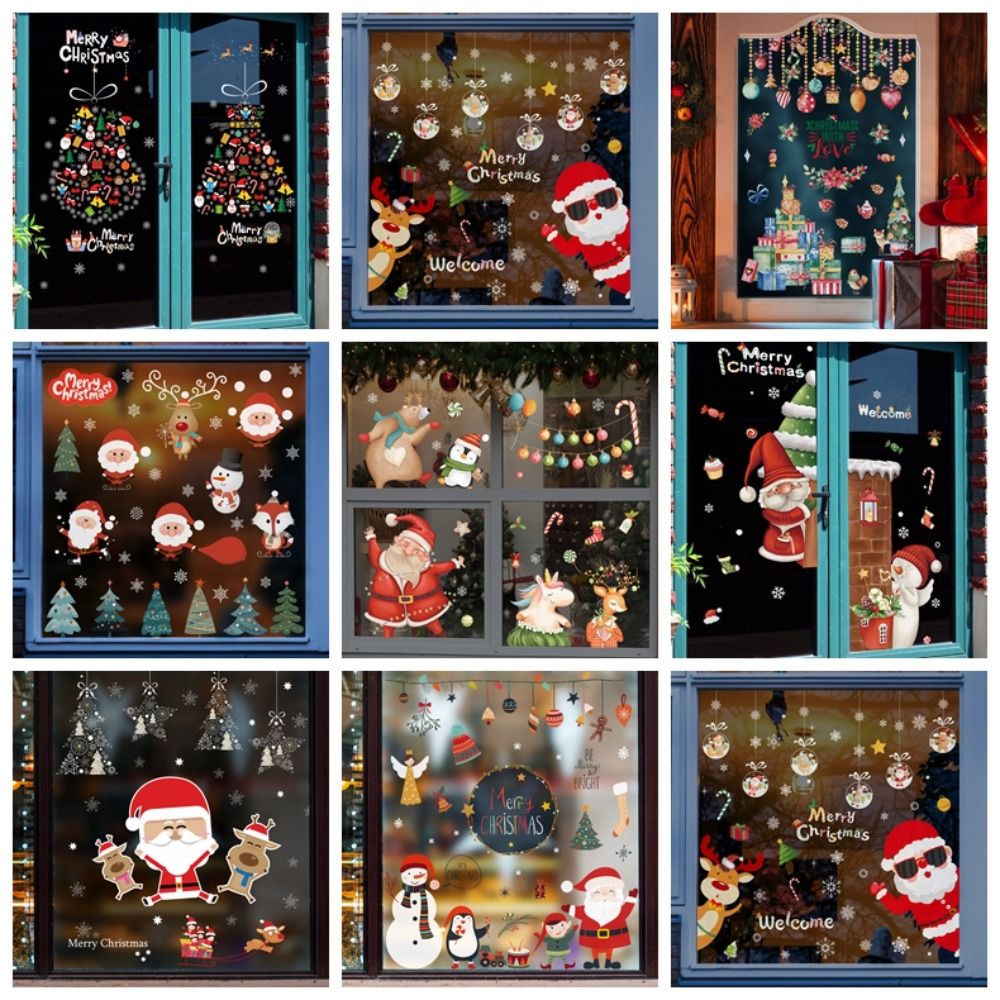 Funny PVC Christmas Window Gla - Snowflake Window Decal のレビューと価格