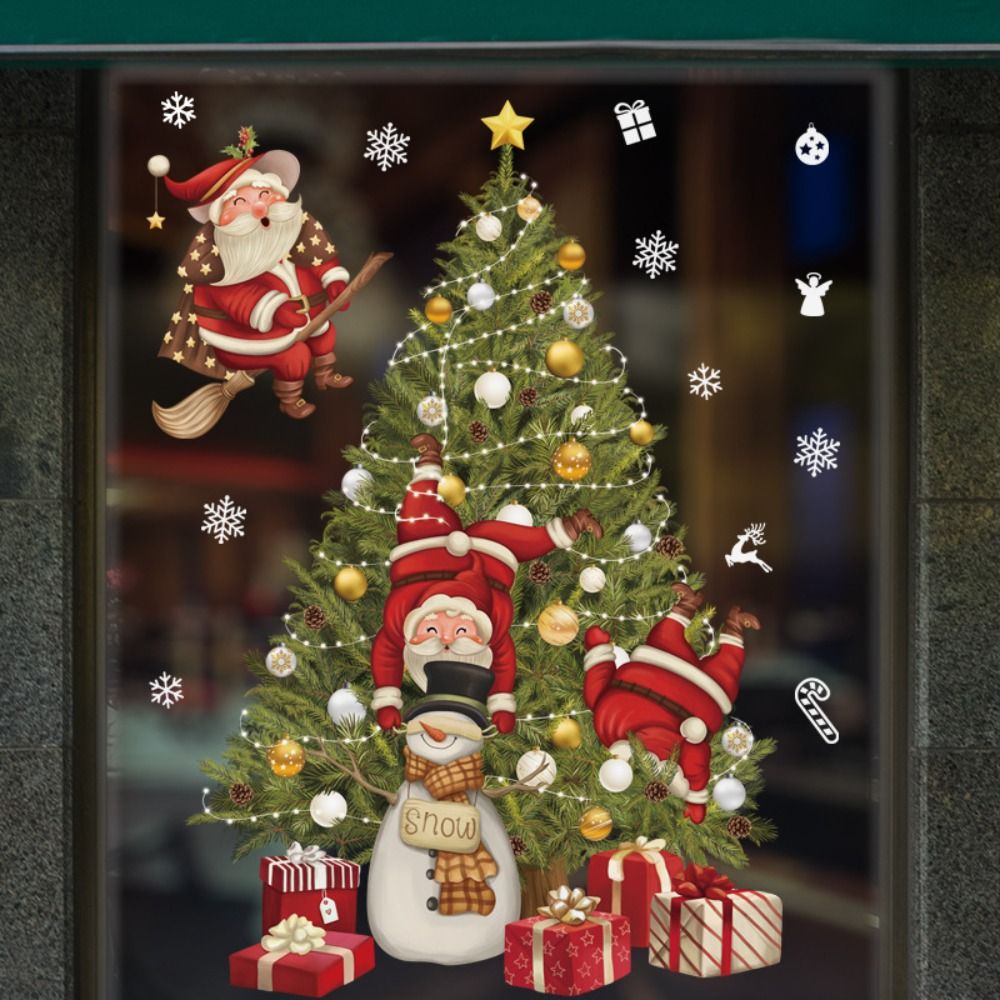 Funny PVC Christmas Window Gla - Snowflake Window Decal のレビューと価格