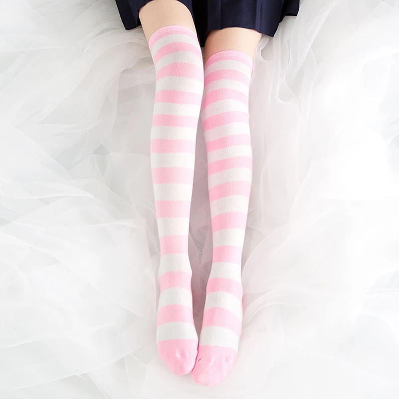 Cute Pink Blue Lolita Striped  - Christmas Stocking Hanging のレビューと価格