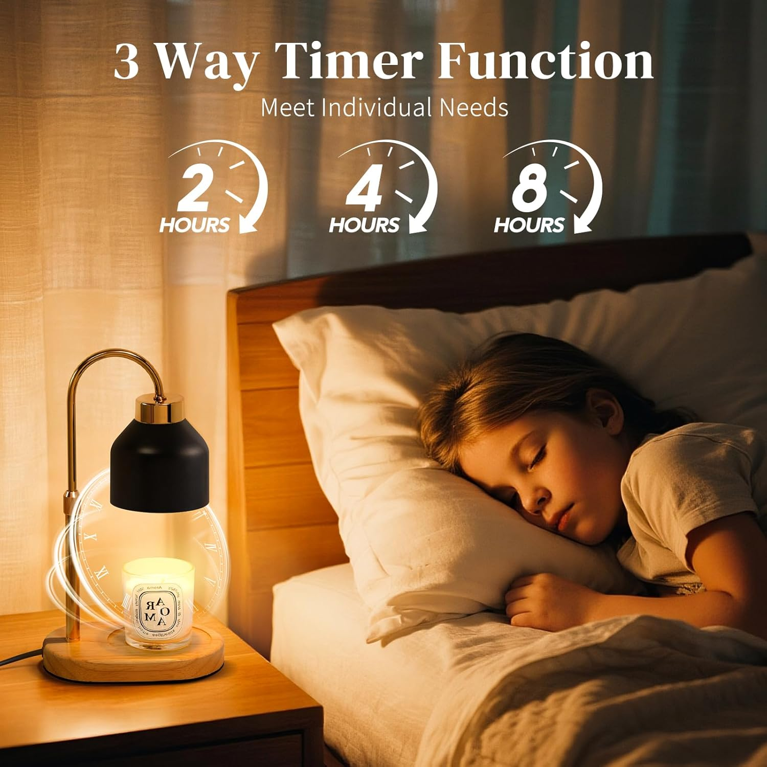 Black Candle Warmer Lamp with  - Holiday Candle Set のレビューと価格