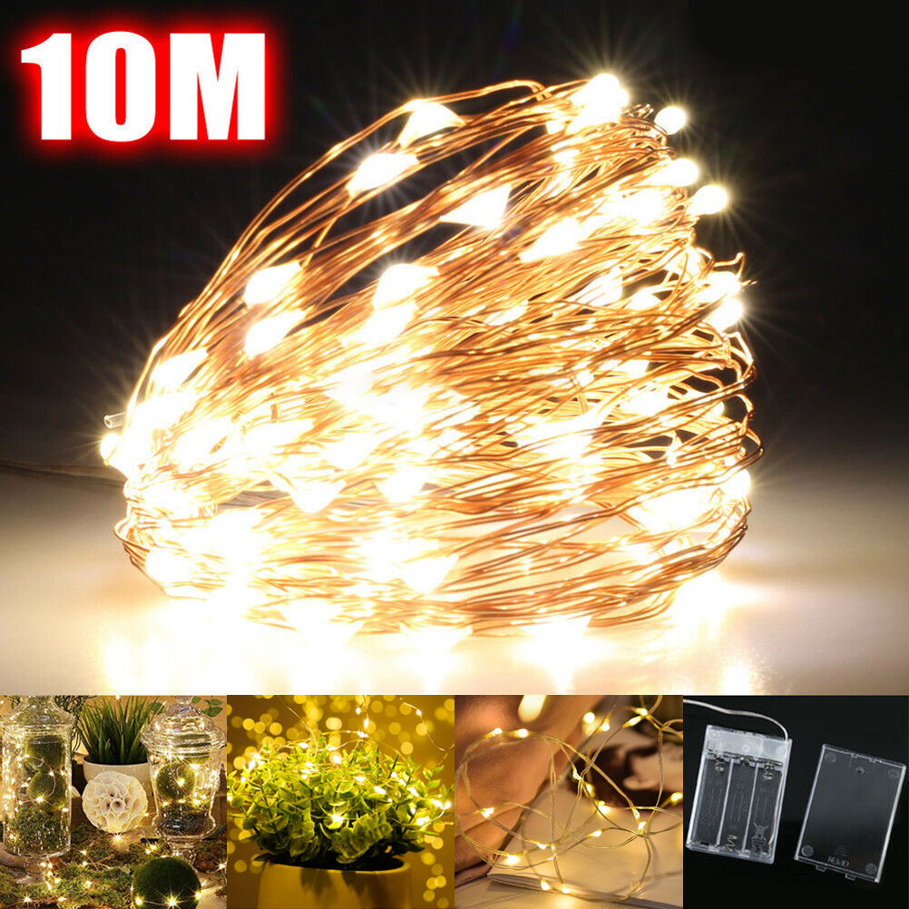 Copper Wire Lamp 10M LED Fairy - Led Fairy String Lights のレビューと価格